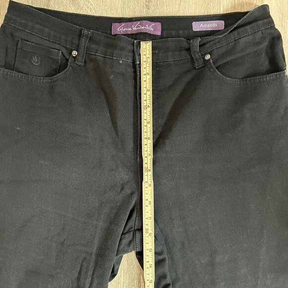 Gloria Vanderbilt Amanda Bootcut Jeans‎ Women's Size 16 Petite Black Denim - Picture 15 of 16